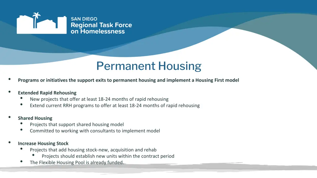 permanent housing