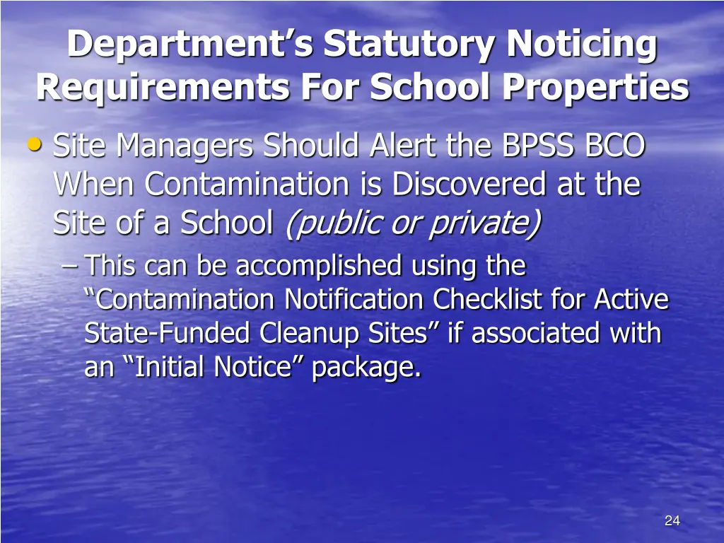 department s statutory noticing requirements 2