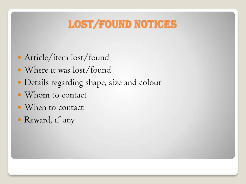 lost found notices lost found notices