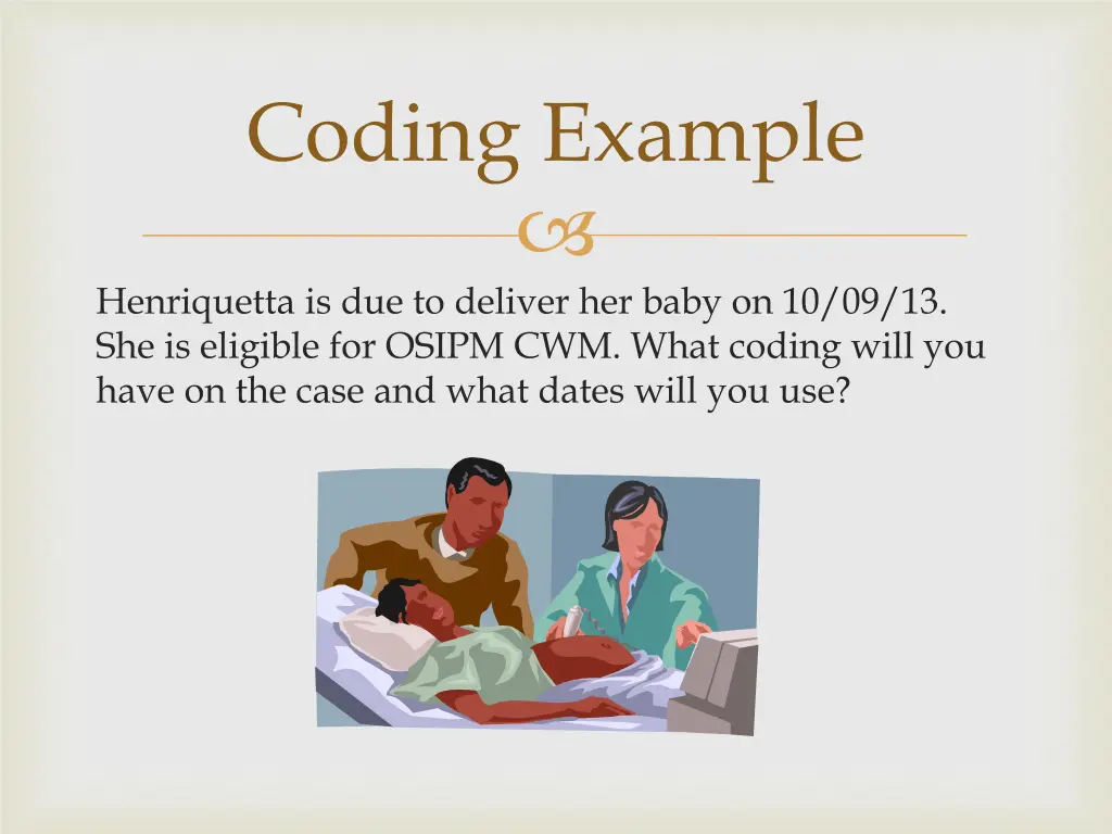 coding example