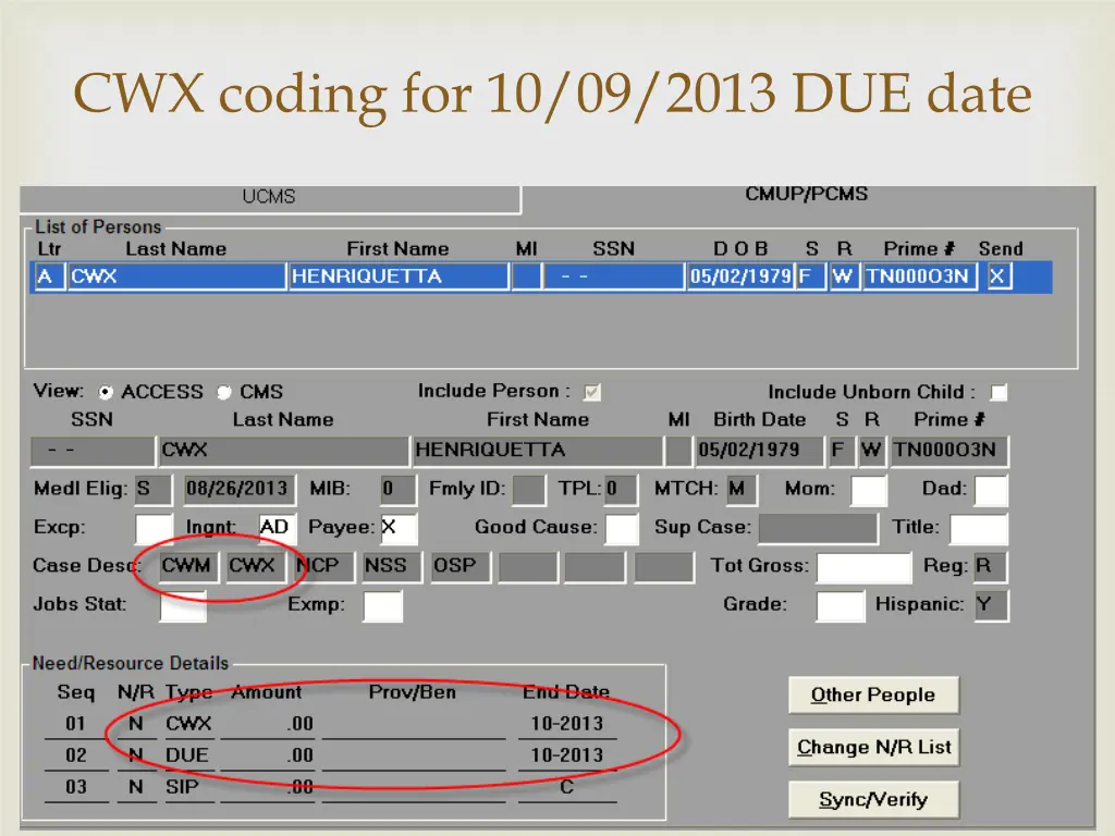 cwx coding for 10 09 2013 due date 1