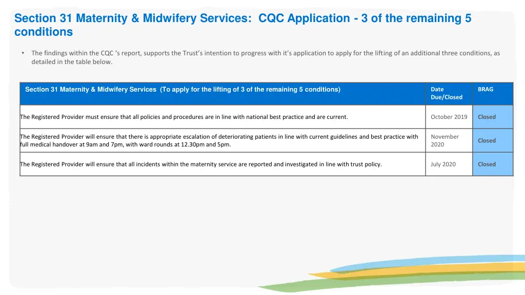 section 31 maternity midwifery services 1