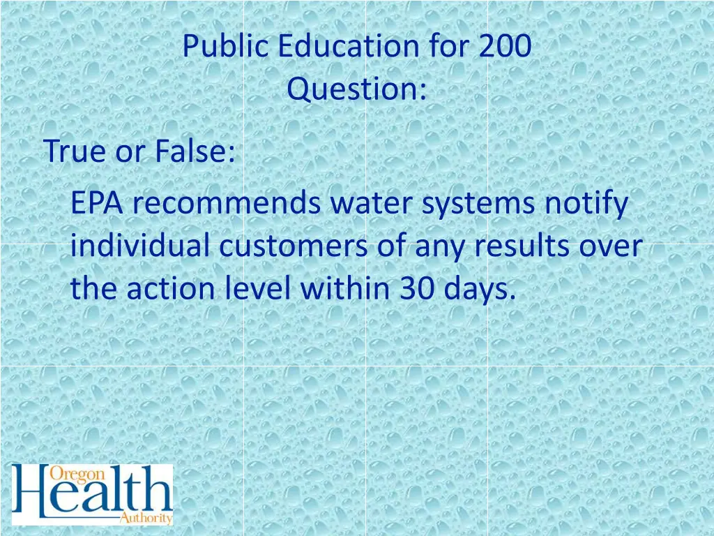 public education for 200 question