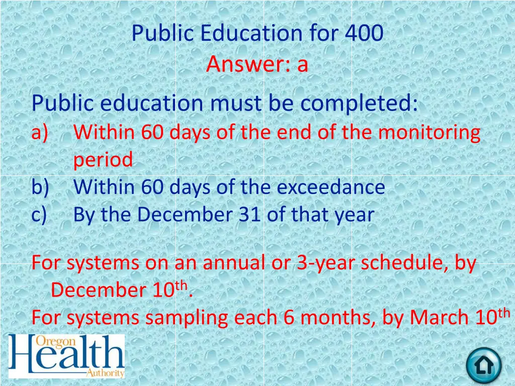 public education for 400 answer a