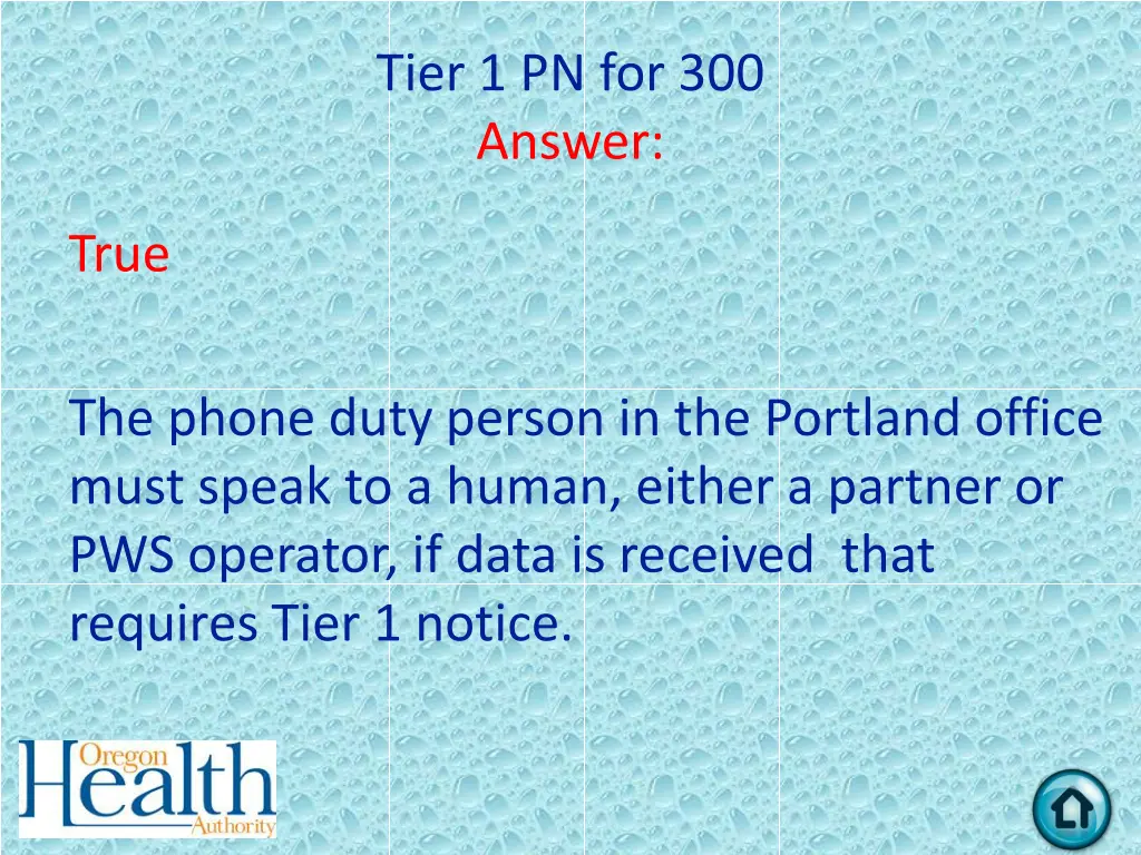 tier 1 pn for 300 answer