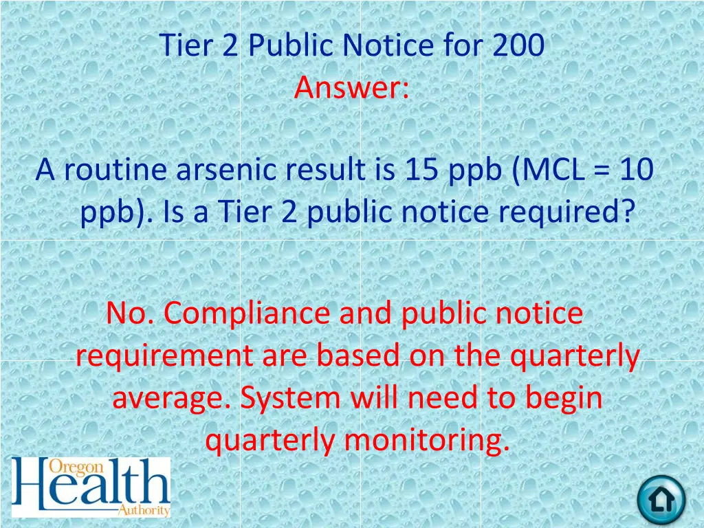 tier 2 public notice for 200 answer