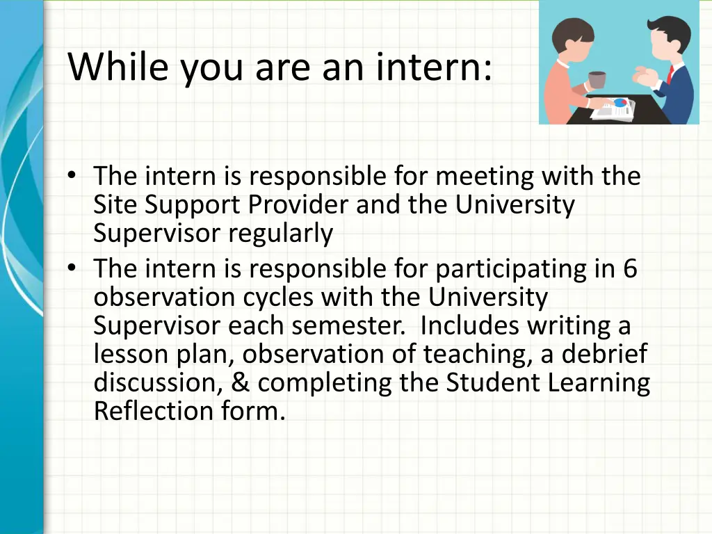 while you are an intern 1