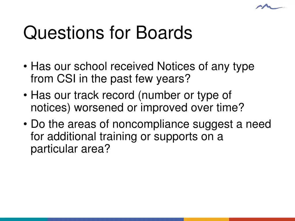 questions for boards