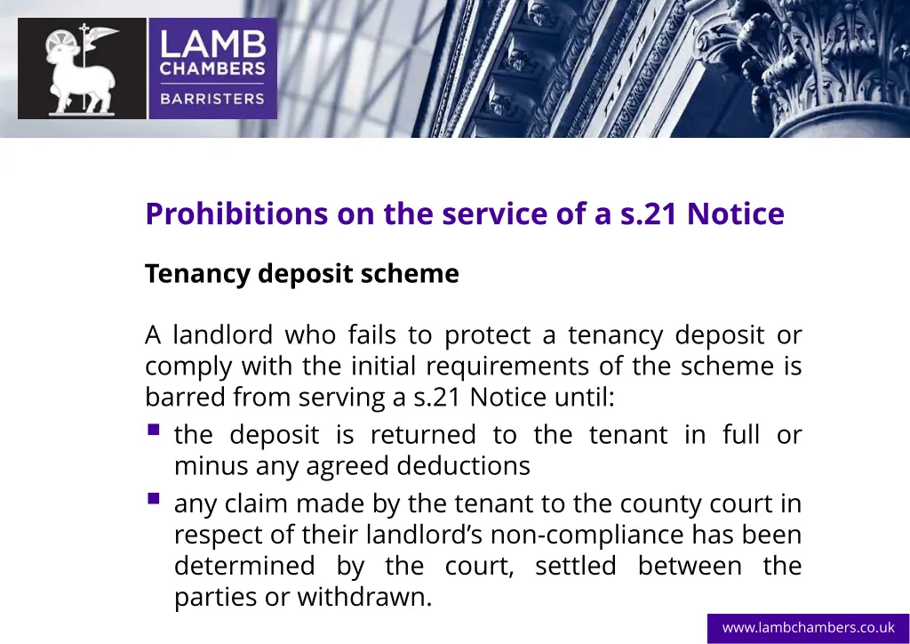 prohibitions on the service of a s 21 notice 1