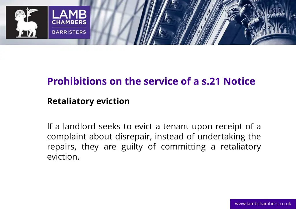 prohibitions on the service of a s 21 notice 3