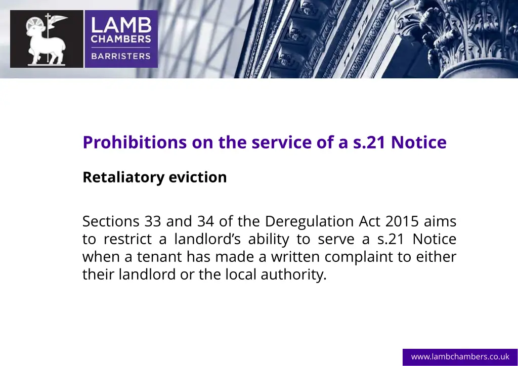 prohibitions on the service of a s 21 notice 4