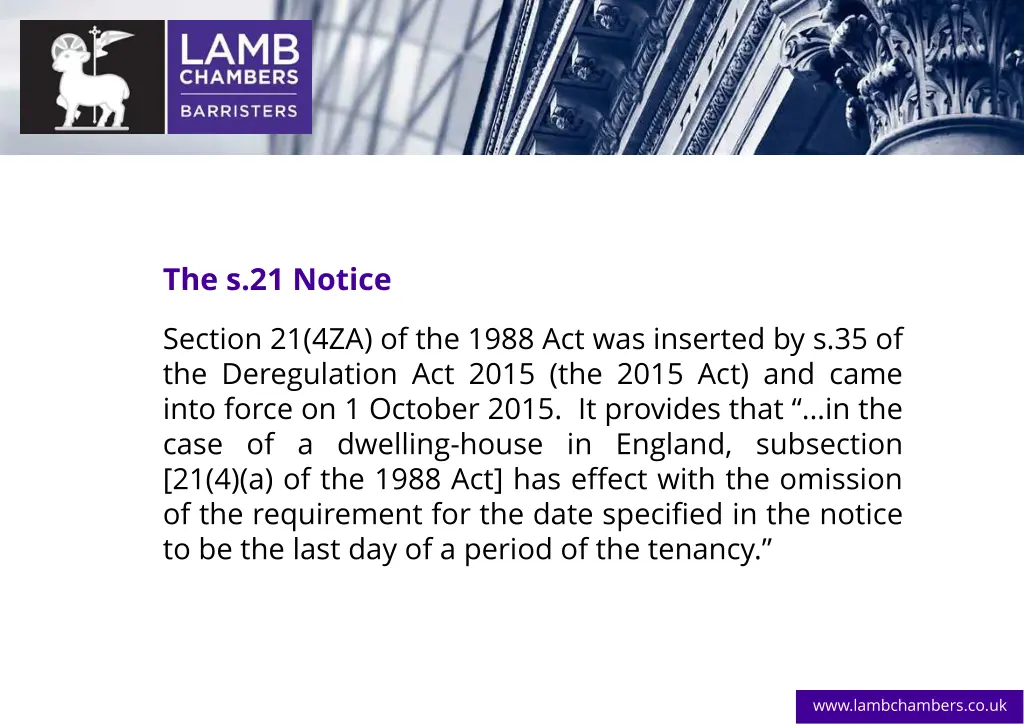 the s 21 notice 3