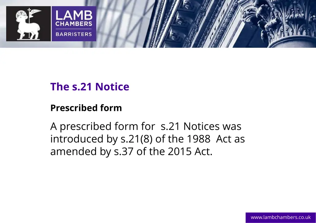 the s 21 notice 4