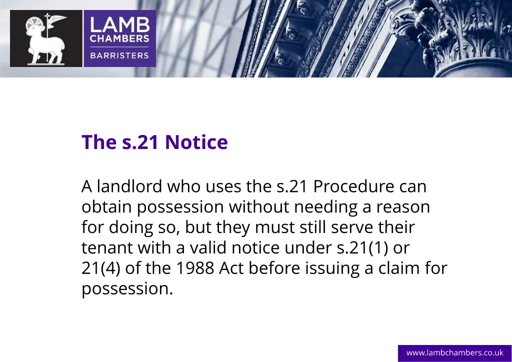 the s 21 notice