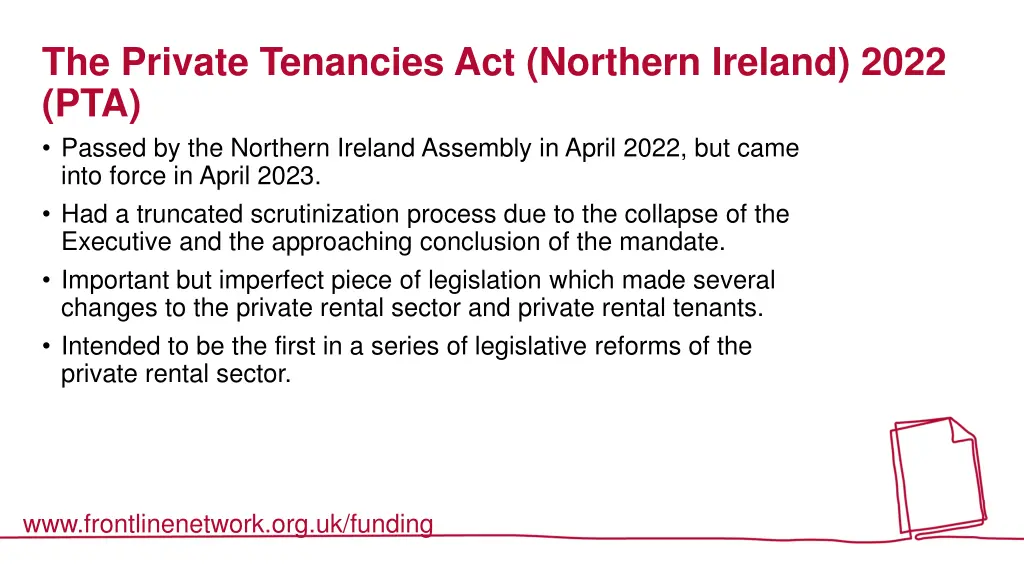 the private tenancies act northern ireland 2022