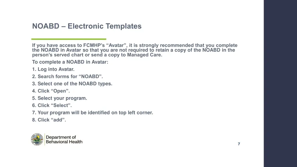 noabd electronic templates