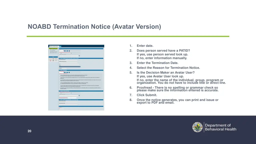 noabd termination notice avatar version