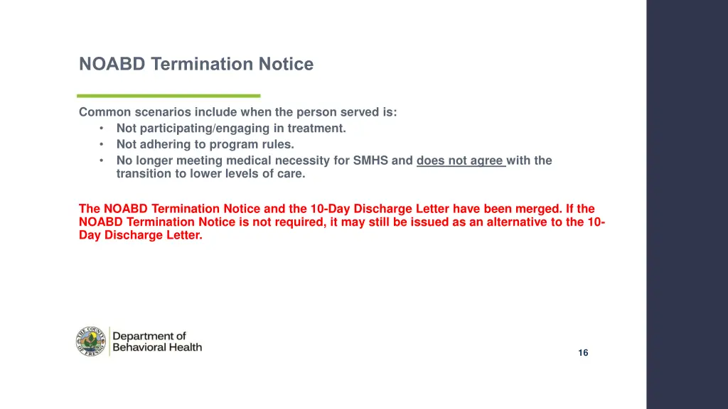 noabd termination notice