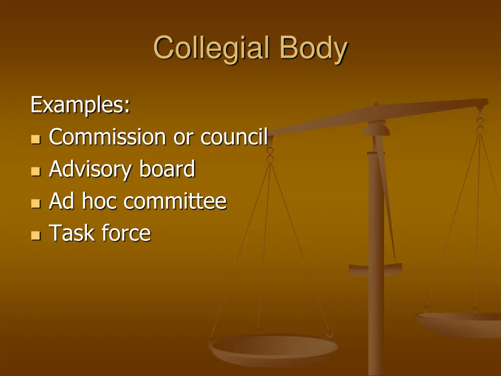 collegial body