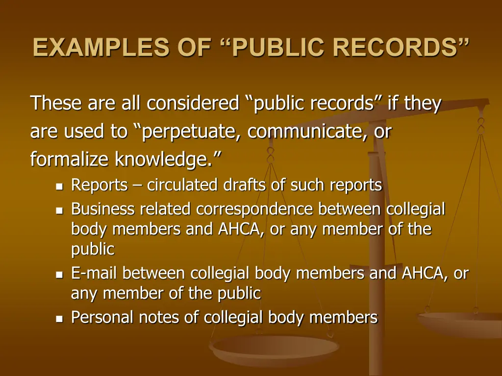 examples of public records