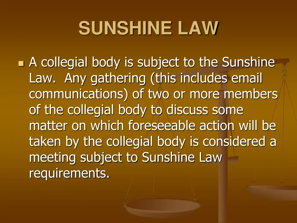 sunshine law 1