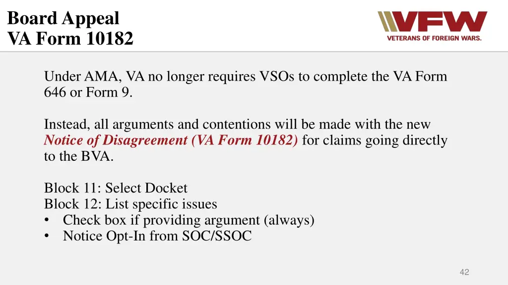 board appeal va form 10182