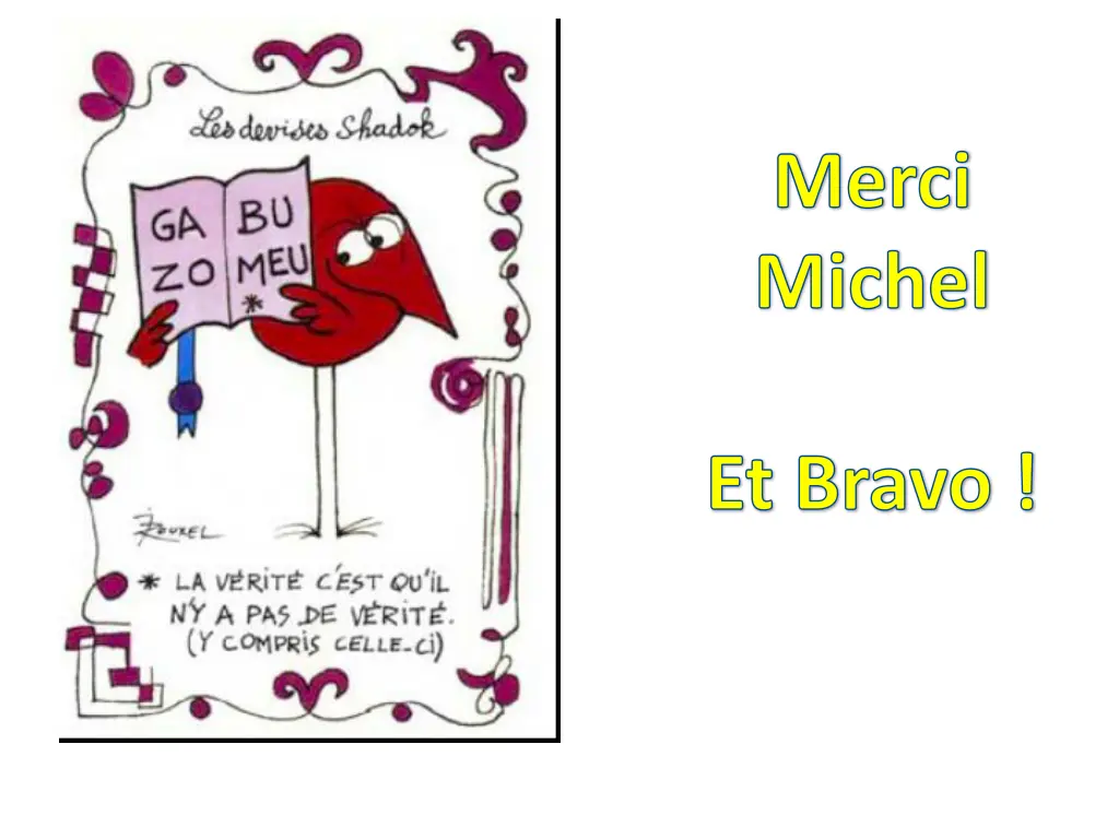 merci michel