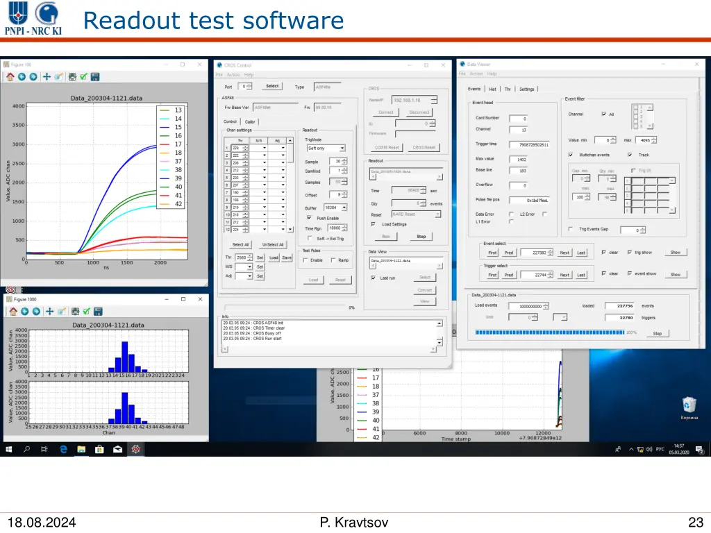 readout test software