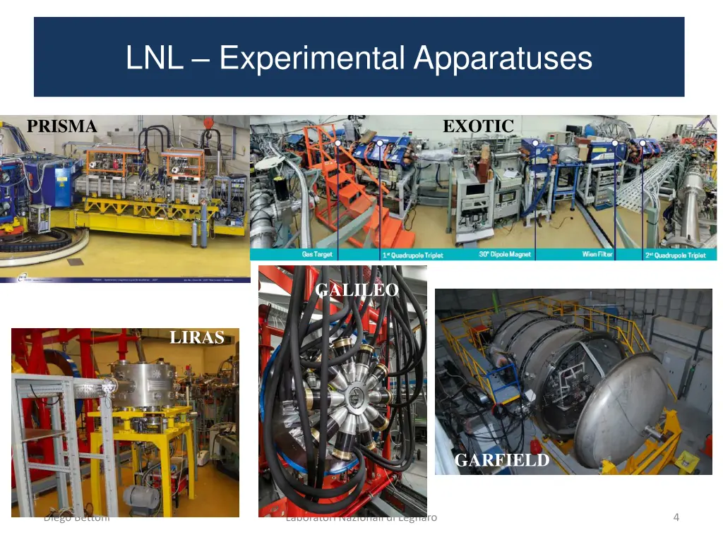 lnl experimental apparatuses