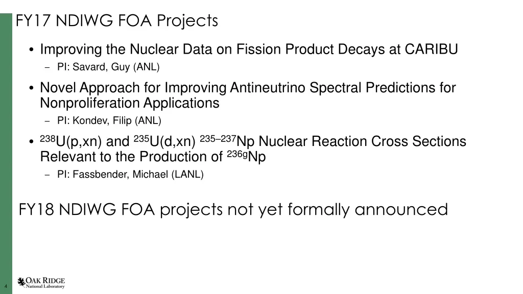 fy17 ndiwg foa projects