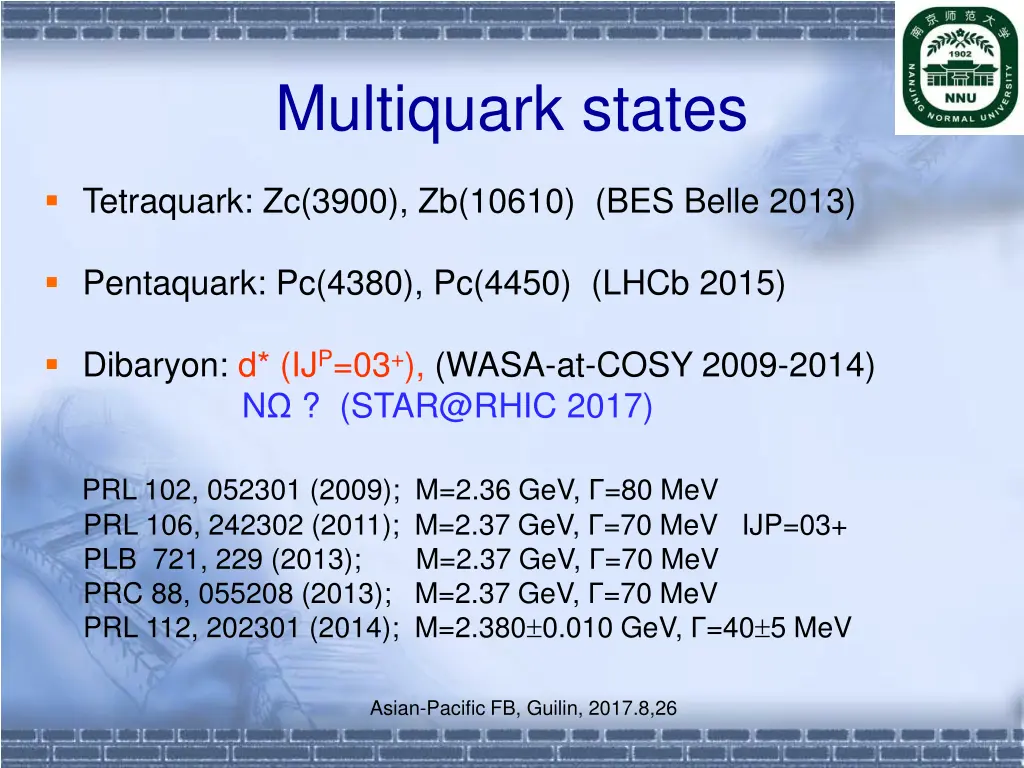 multiquark states