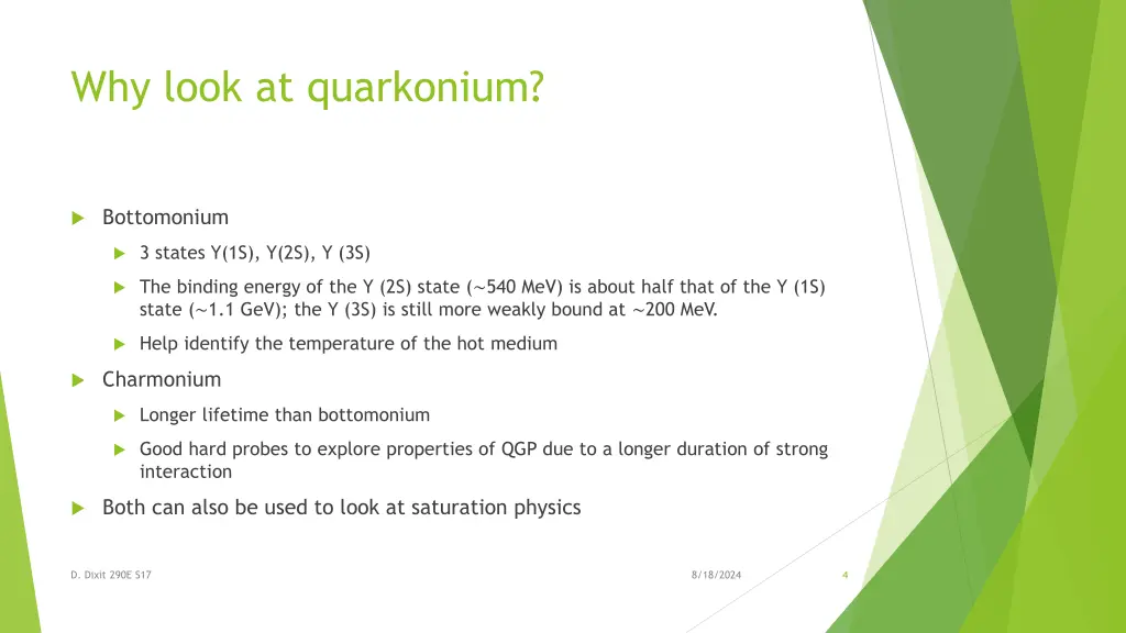 why look at quarkonium