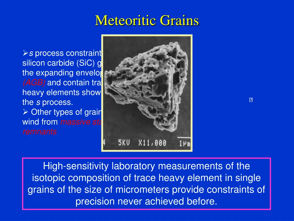 meteoritic grains