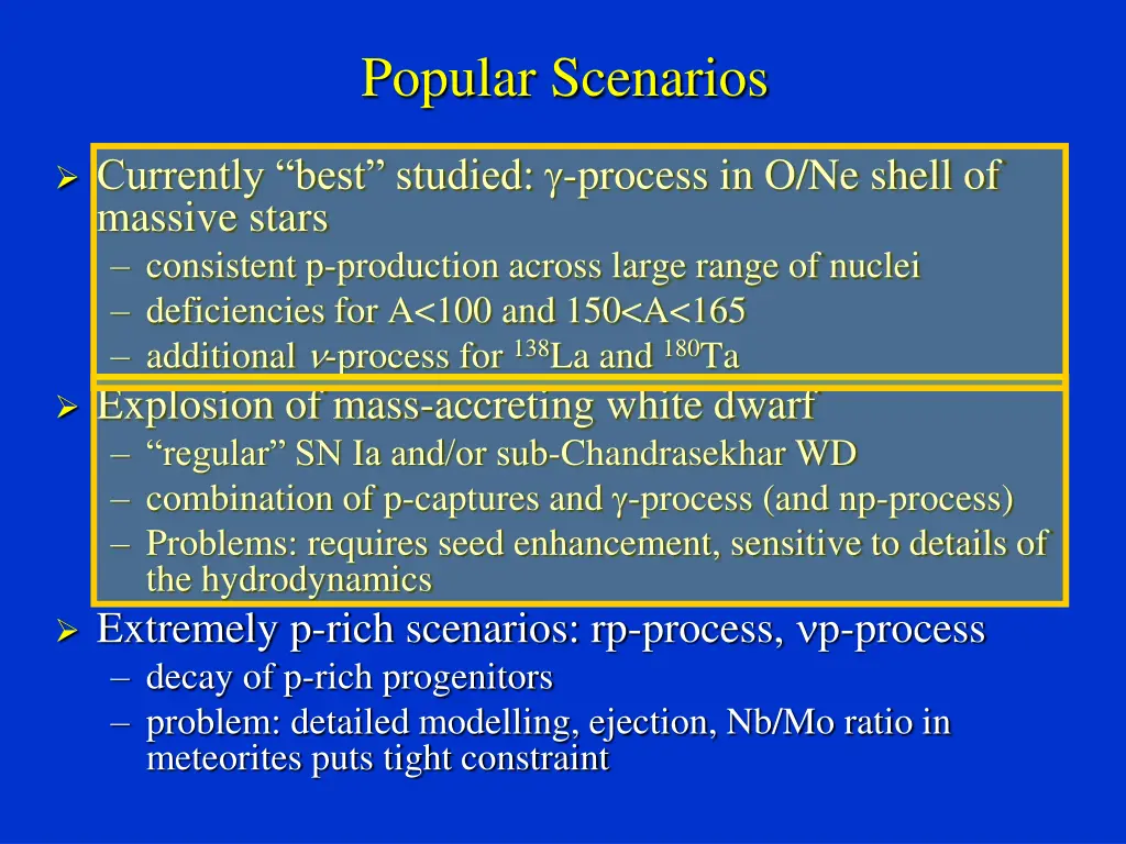 popular scenarios 1