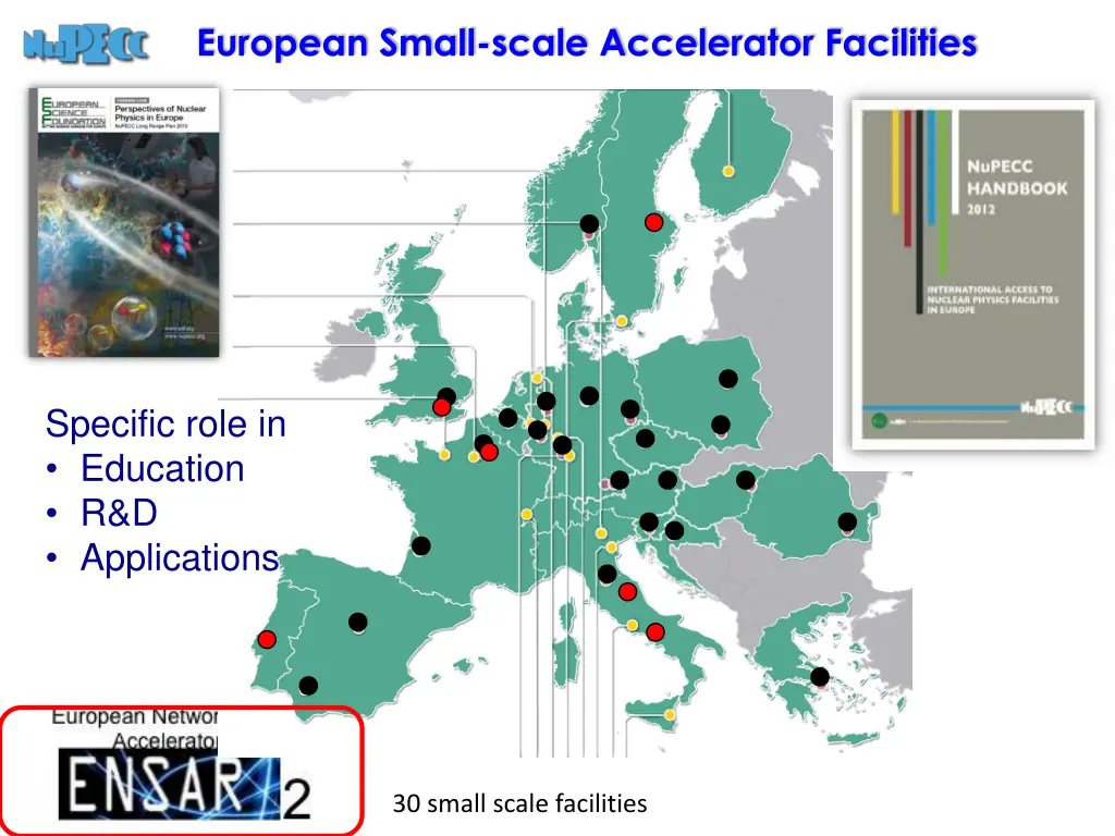 european small scale accelerator facilities