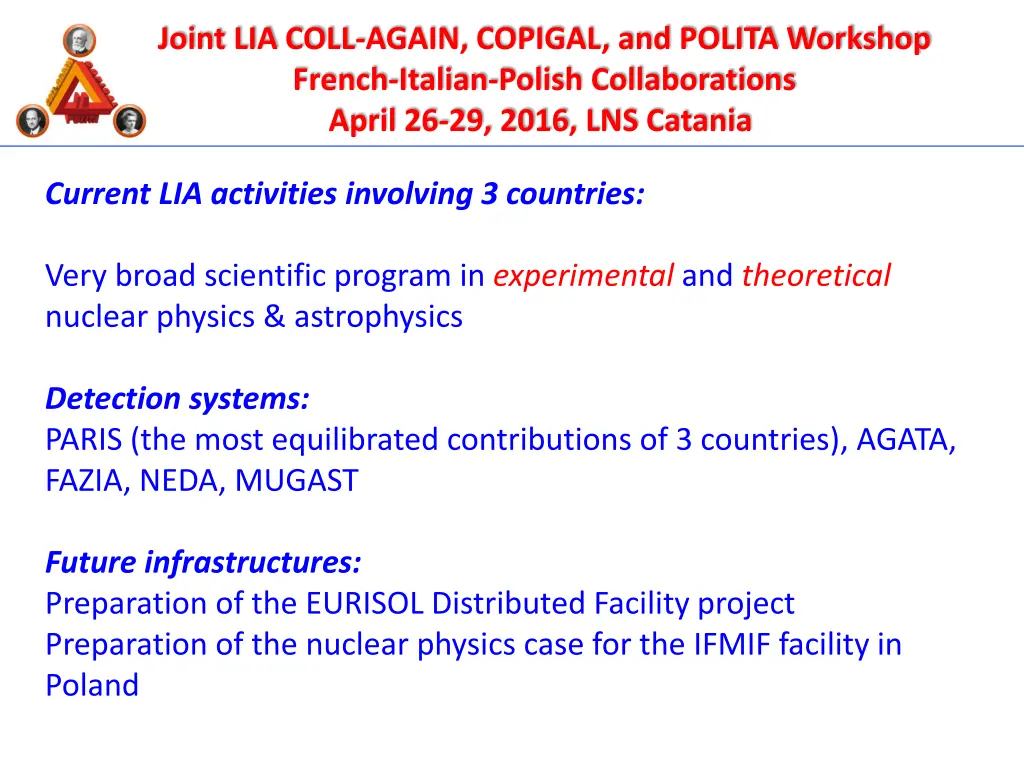 joint lia coll again copigal and polita workshop