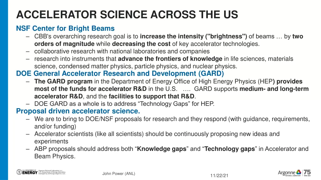 accelerator science across the us nsf center