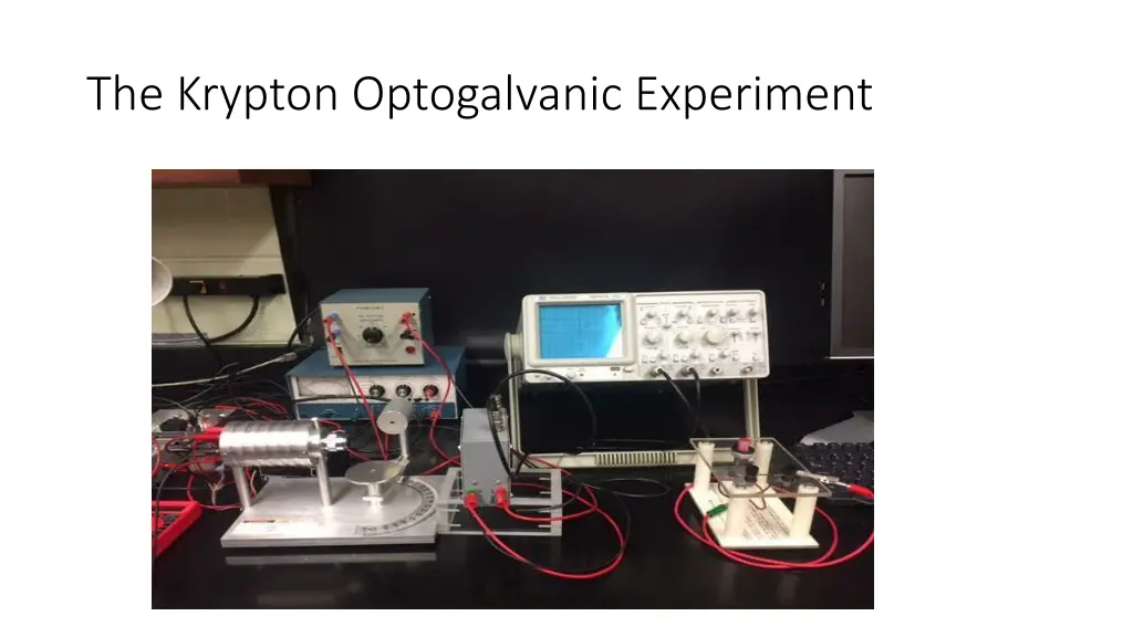 the krypton optogalvanic experiment