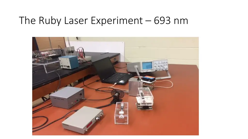 the ruby laser experiment 693 nm