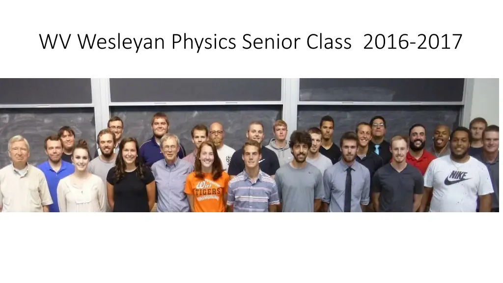 wv wesleyan physics senior class 2016 2017