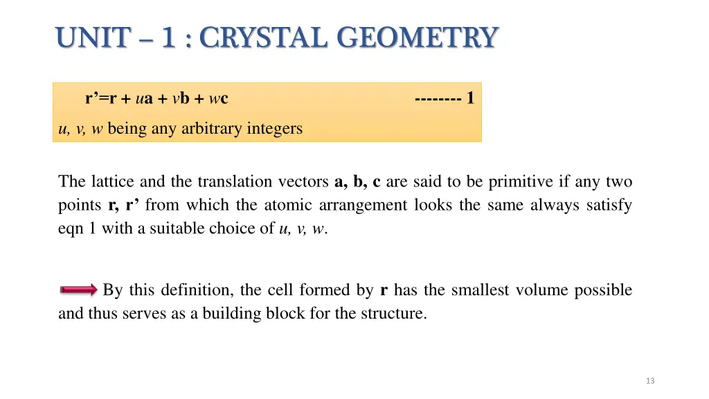 unit 1 crystal geometry 3