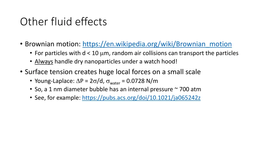 other fluid effects