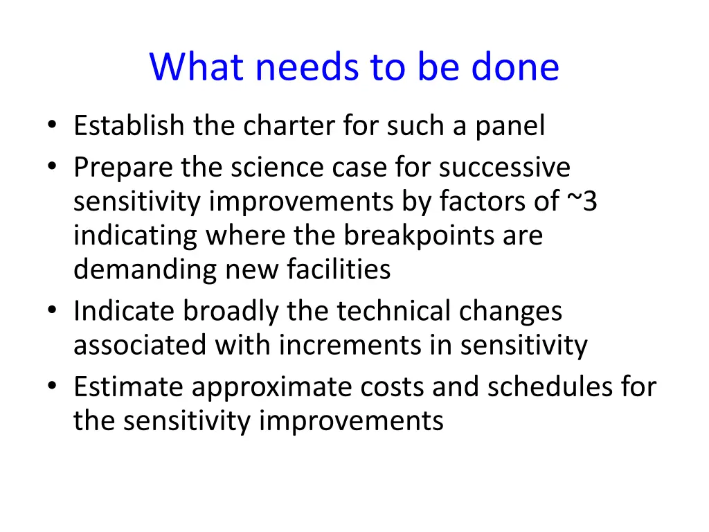 what needs to be done establish the charter