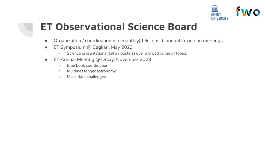 et observational science board 2