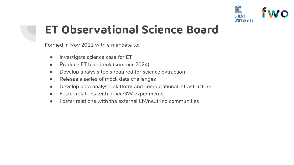 et observational science board