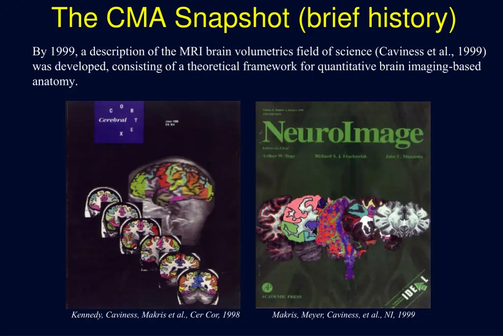 the cma snapshot brief history 3