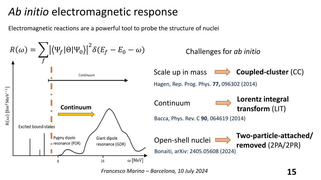 ab initio electromagnetic response