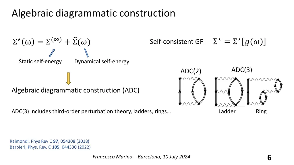 algebraic diagrammatic construction