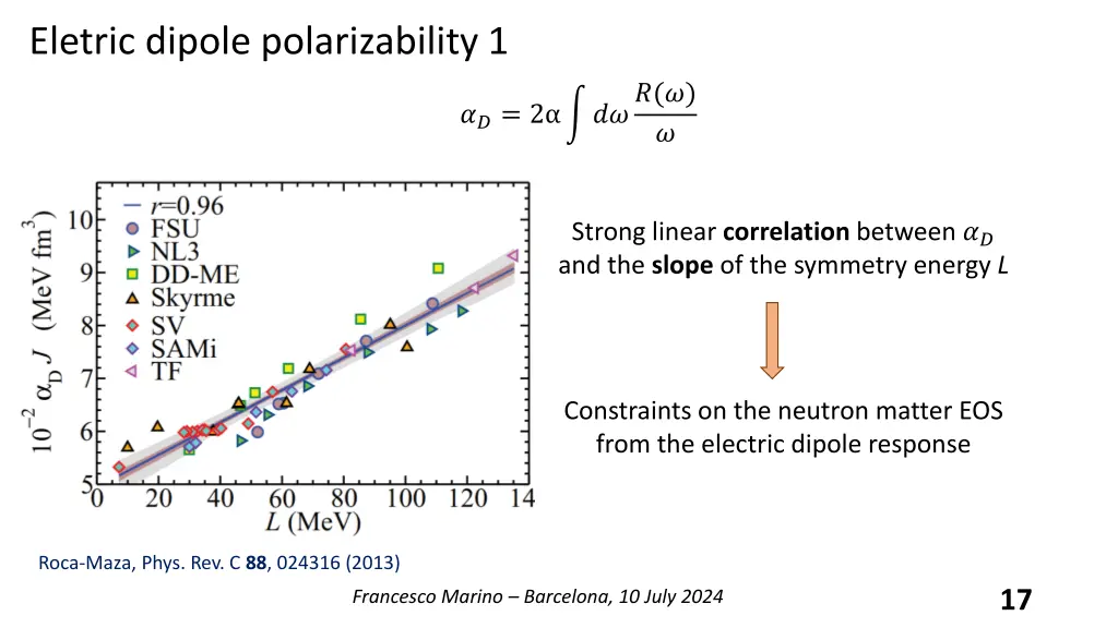 eletric dipole polarizability 1