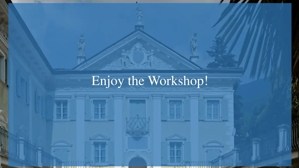 enjoy the workshop